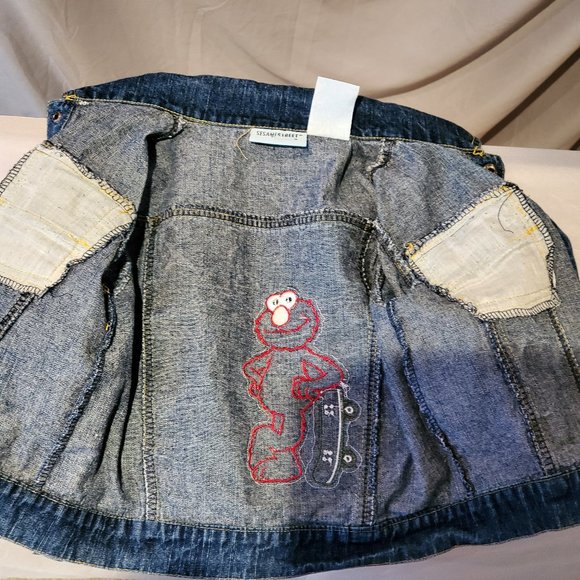 Sesame Street by Nanette Elmo Skater Denim Jacket - Picture 6 of 7